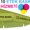 Plaj Şemsiyesi 10 Saçak Üzerine Logo Baskı
