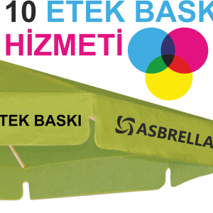 Plaj Şemsiyesi 10 Saçak Üzerine Logo Baskı