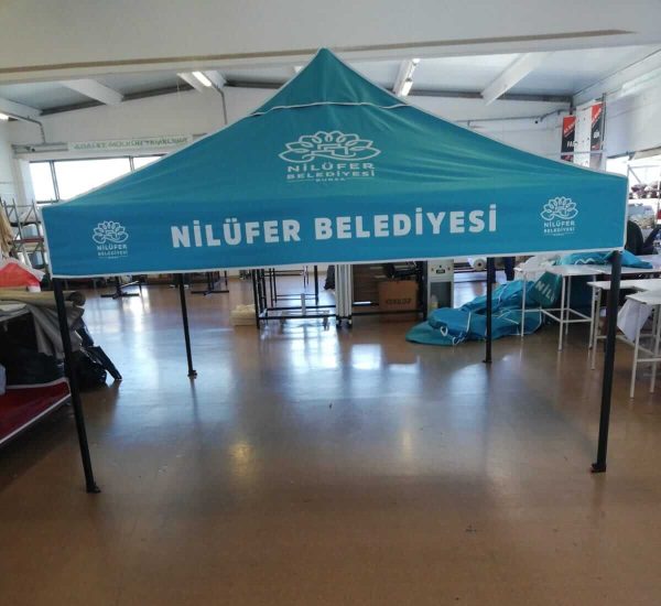 Etkinlik ve Taziye Çadırı 3x3 m 40 mm Siyah Çelik Profil