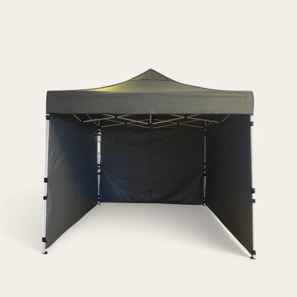 Gazebo Çadır 3x3 m. (3 Duvarlı - Gri) - Görsel 2