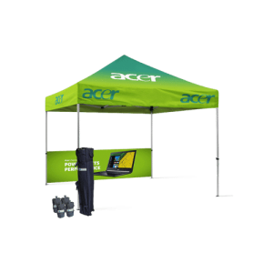Gazebo Çadır 3x3 m. (Yarım Duvar Baskılı)