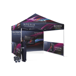 Gazebo Çadır 3x3 m. (2 Yarım Duvar 1 Tam Baskılı)