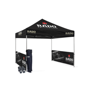 Gazebo Çadır 3x3 m. (İki Yarım Duvar Baskılı)